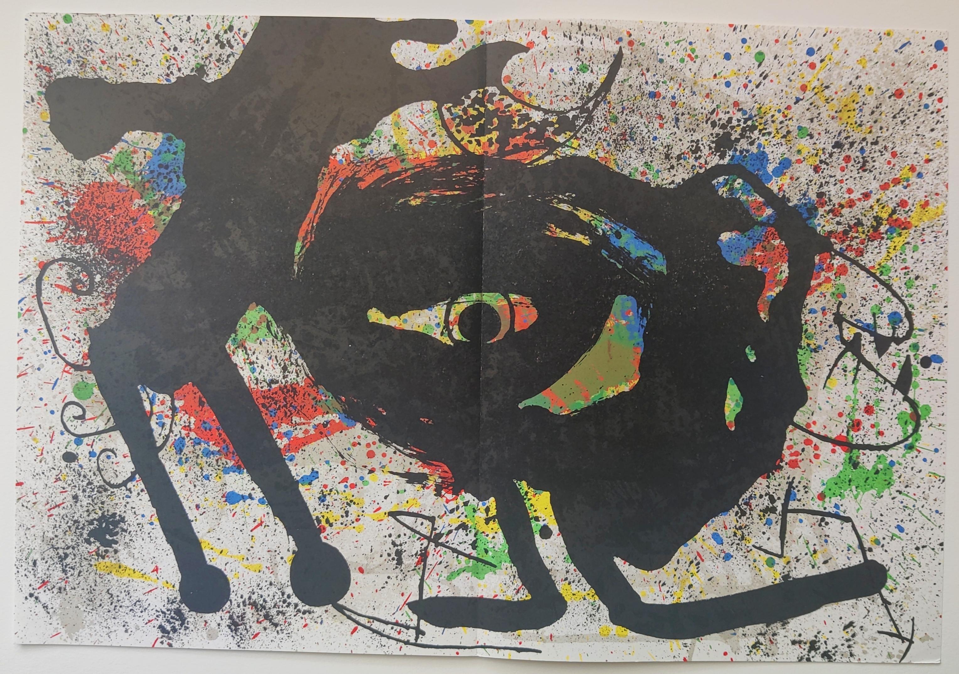 Joan Miró 
Senza copertina da Derriere Le Miroir, 1973
Litografia
Dimensioni del foglio 38 x 56 cm
Una piega centrale come da edizione.
Senza segno
SPEDIZIONE GRATUITA