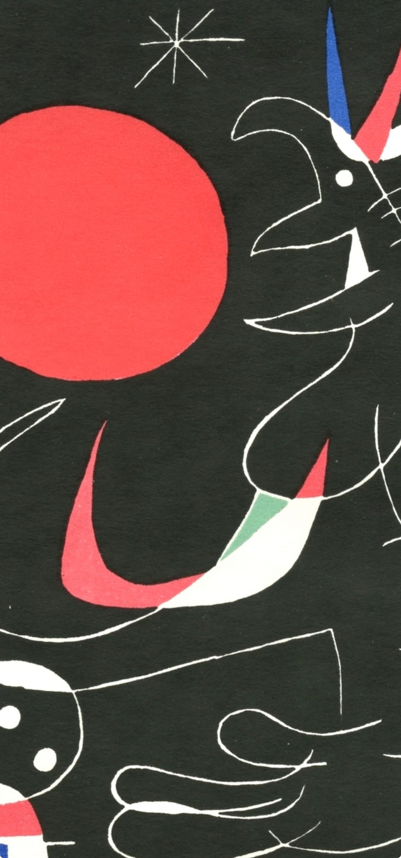 Joan Miro, Untitled, from Joan Miro, 1956 - Black Abstract Print by Joan Miró