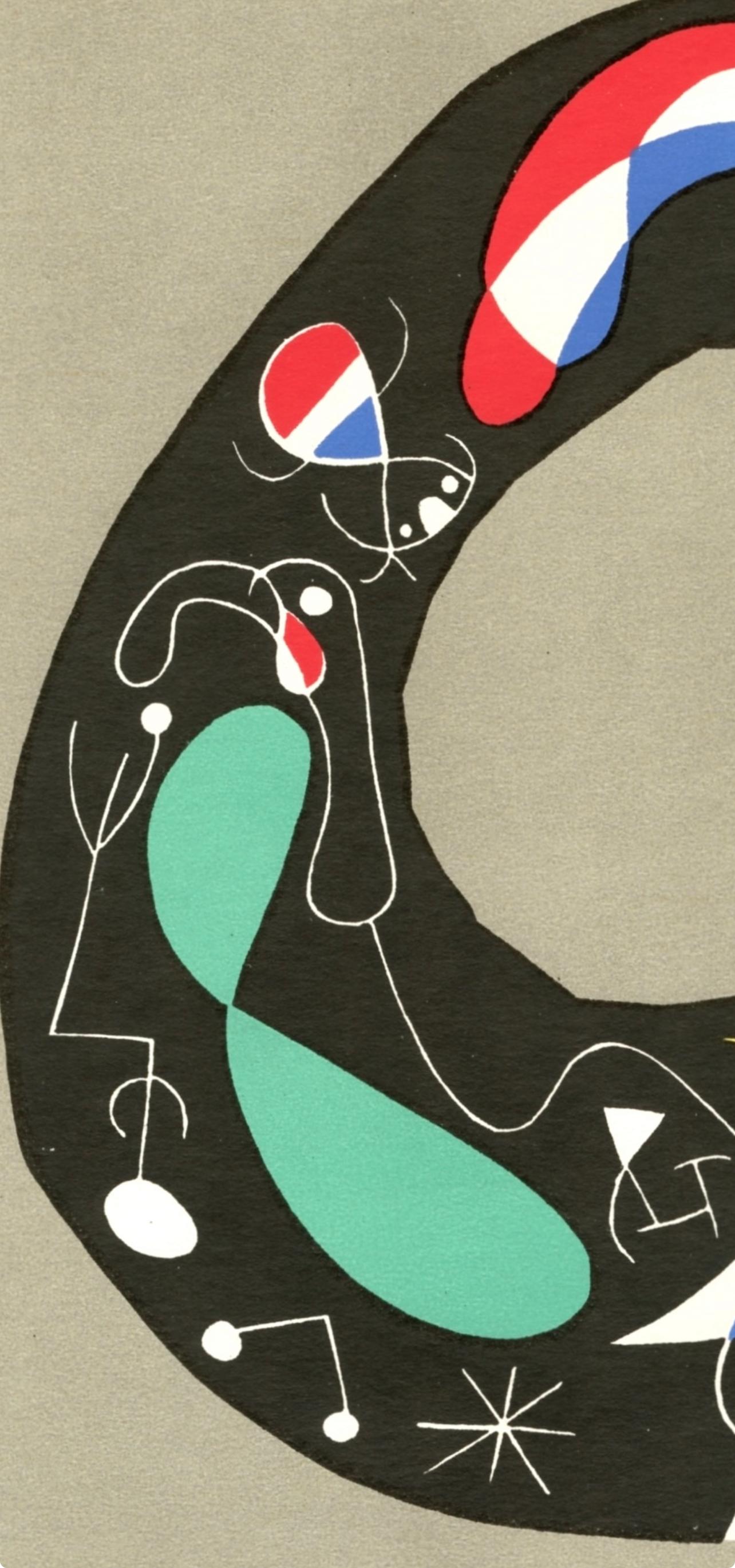 Joan Miro, Untitled, from Joan Miro, 1956 - Beige Figurative Print by Joan Miró
