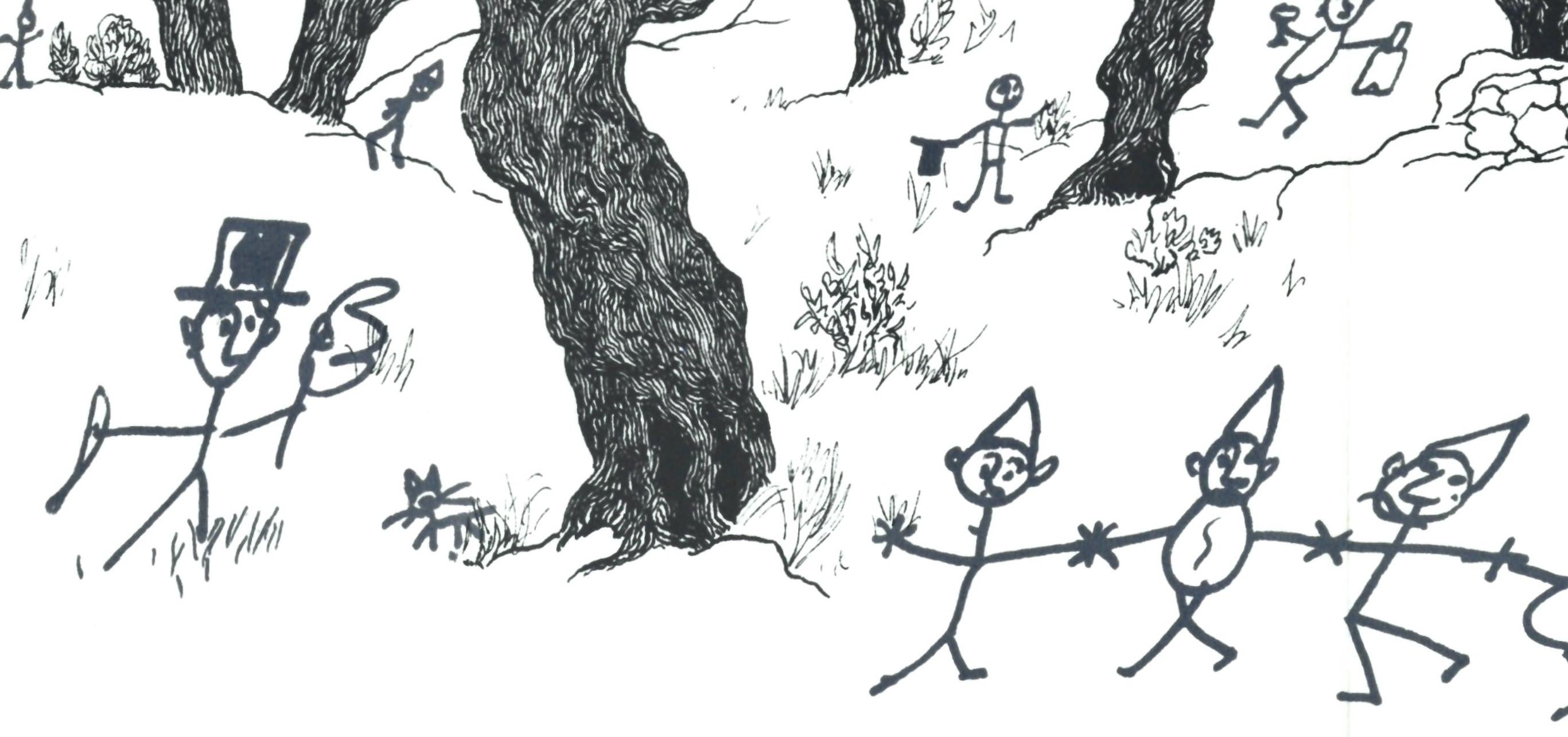 Joan Miro, Untitled, from Joan Miro, 1956 - Gray Abstract Print by Joan Miró