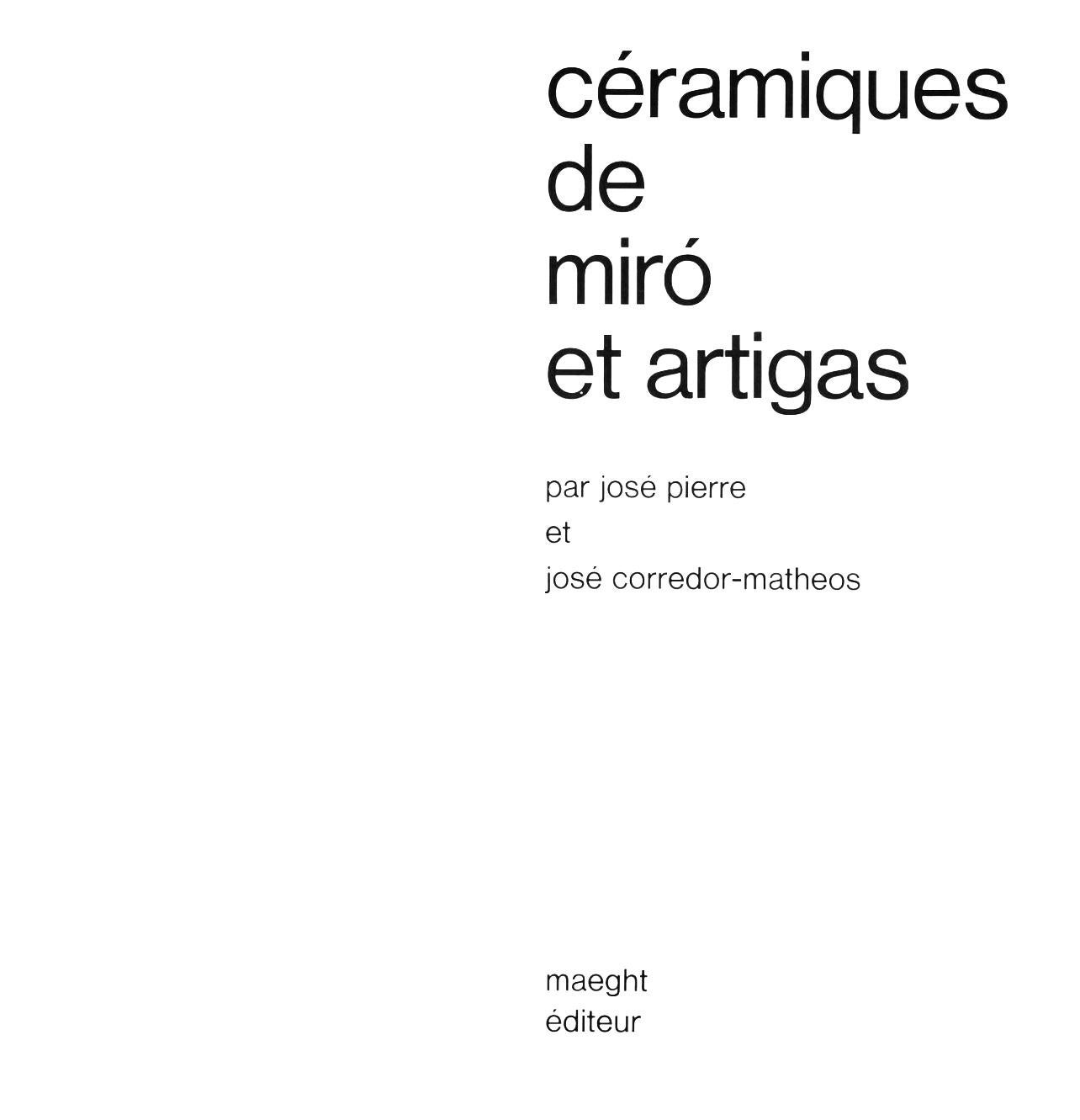 This exquisite lithograph by Joan Miro (1893–1983), titled Sans Titre (Untitled), originates from the 1974 album ceramiques de miro et artigas (Miro and Artigas Ceramics). Published by Maeght Editeur, Paris, and printed by Arte, Adrien Maeght,