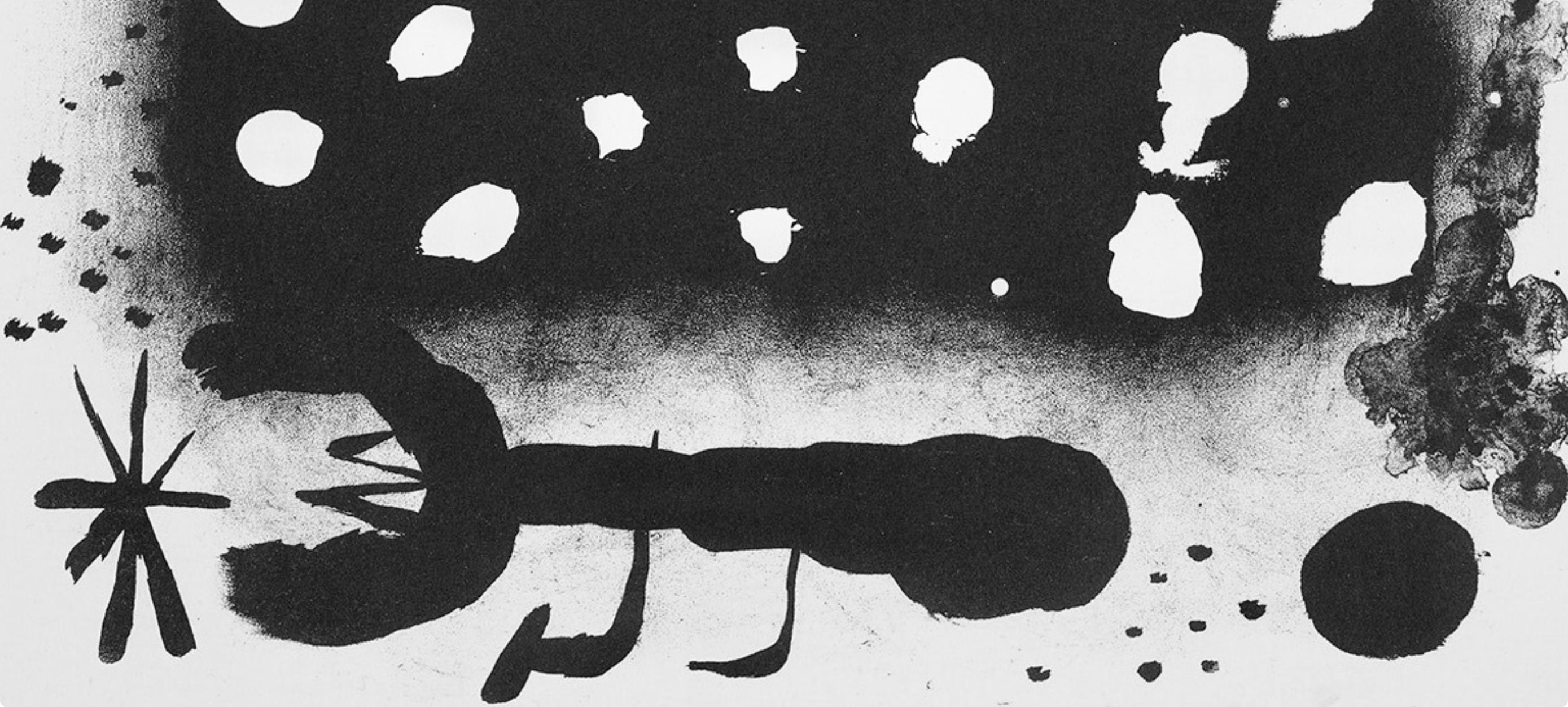 Joan Miro, Untitled, from Miro Recent Paintings, 1953 - Black Abstract Print by Joan Miró