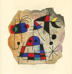 Joan Miro, Senza titolo, da Miro Recent Paintings, 1953