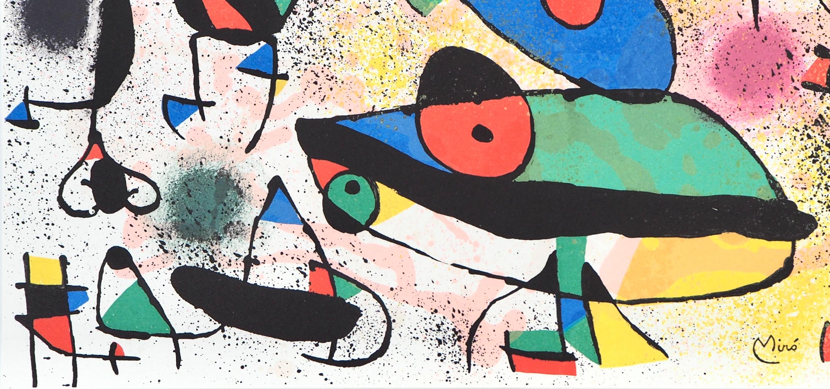 Joan Miro, Untitled, from Miro Sculpture, 1974 - White Abstract Print by Joan Miró