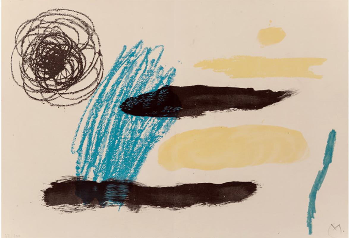 JOAN MIRO  UNTITLED, FROM OBRA INEDITA RECENT  1964 - Print by Joan Miró