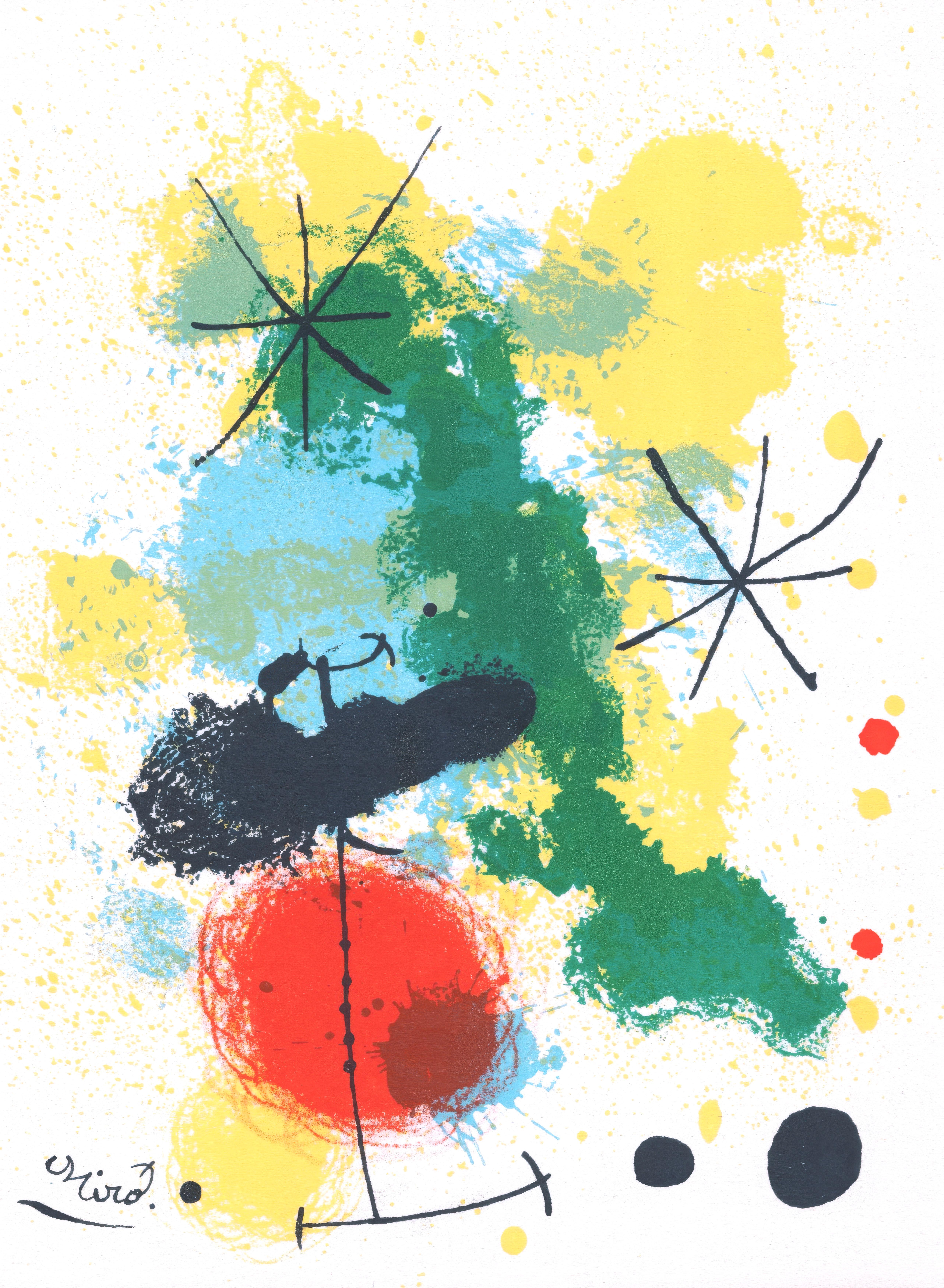 Joan Miró Landscape Print - Joan Miro, Untitled, from Prints from the Mourlot Press, 1964