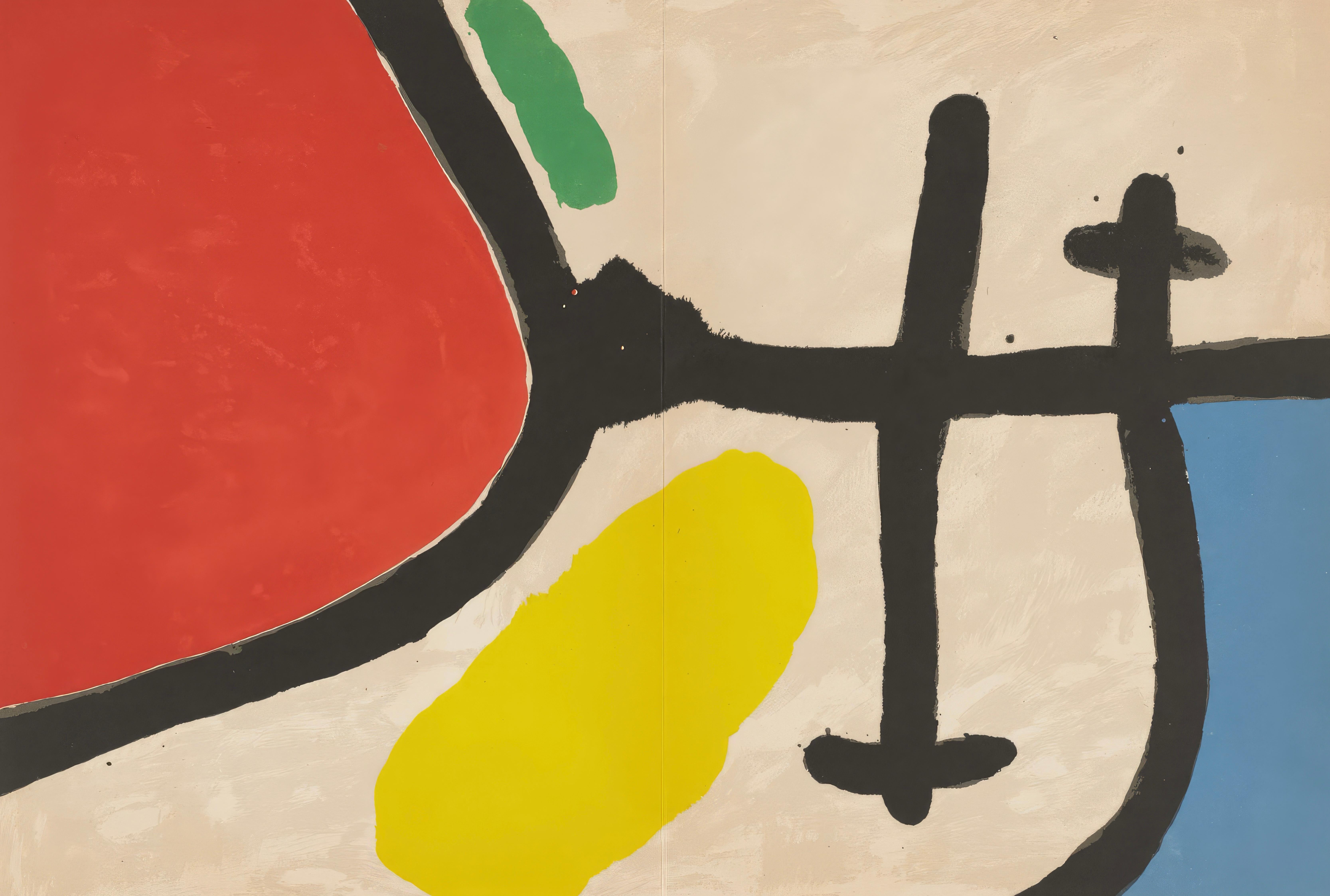 Joan Miró Abstract Print - Joan Miro, Untitled, from Tarragona Tapestry, 1972 (after)