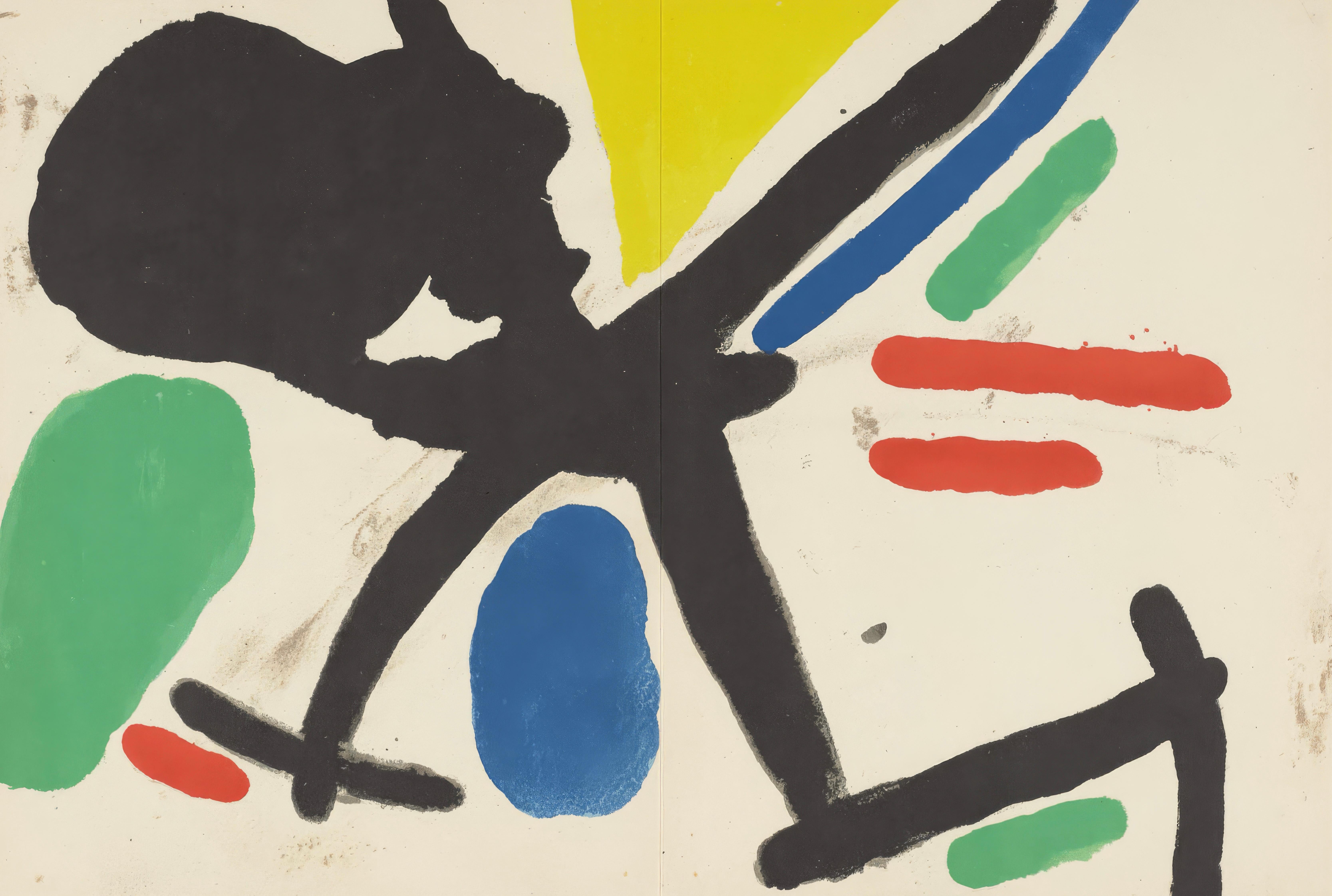 Joan Miró Abstract Print - Joan Miro, Untitled, from Tarragona Tapestry, 1972 (after)