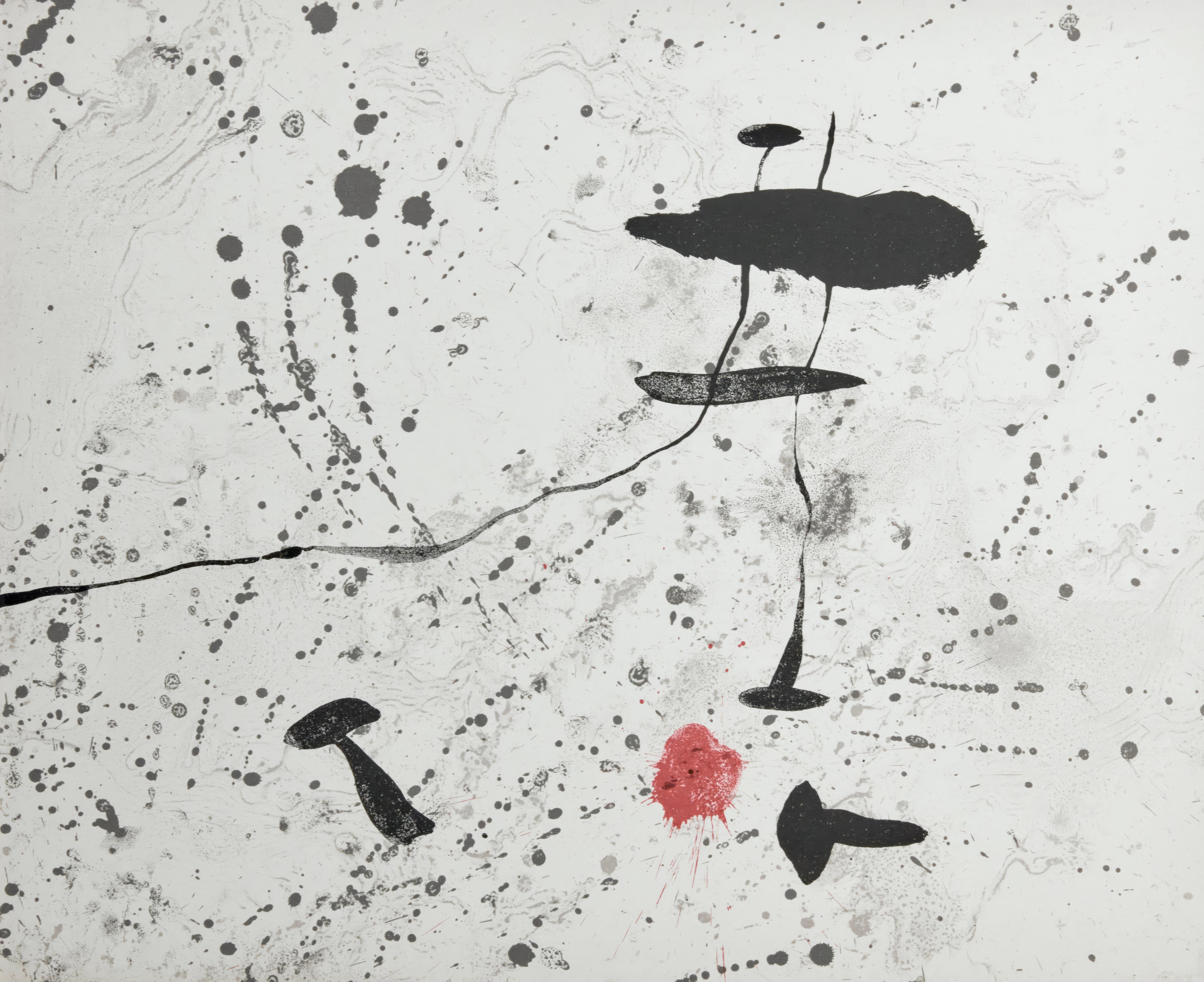Joan Miró Landscape Print - Joan Miro, Untitled, from Trace on the Water, 1963 (after)