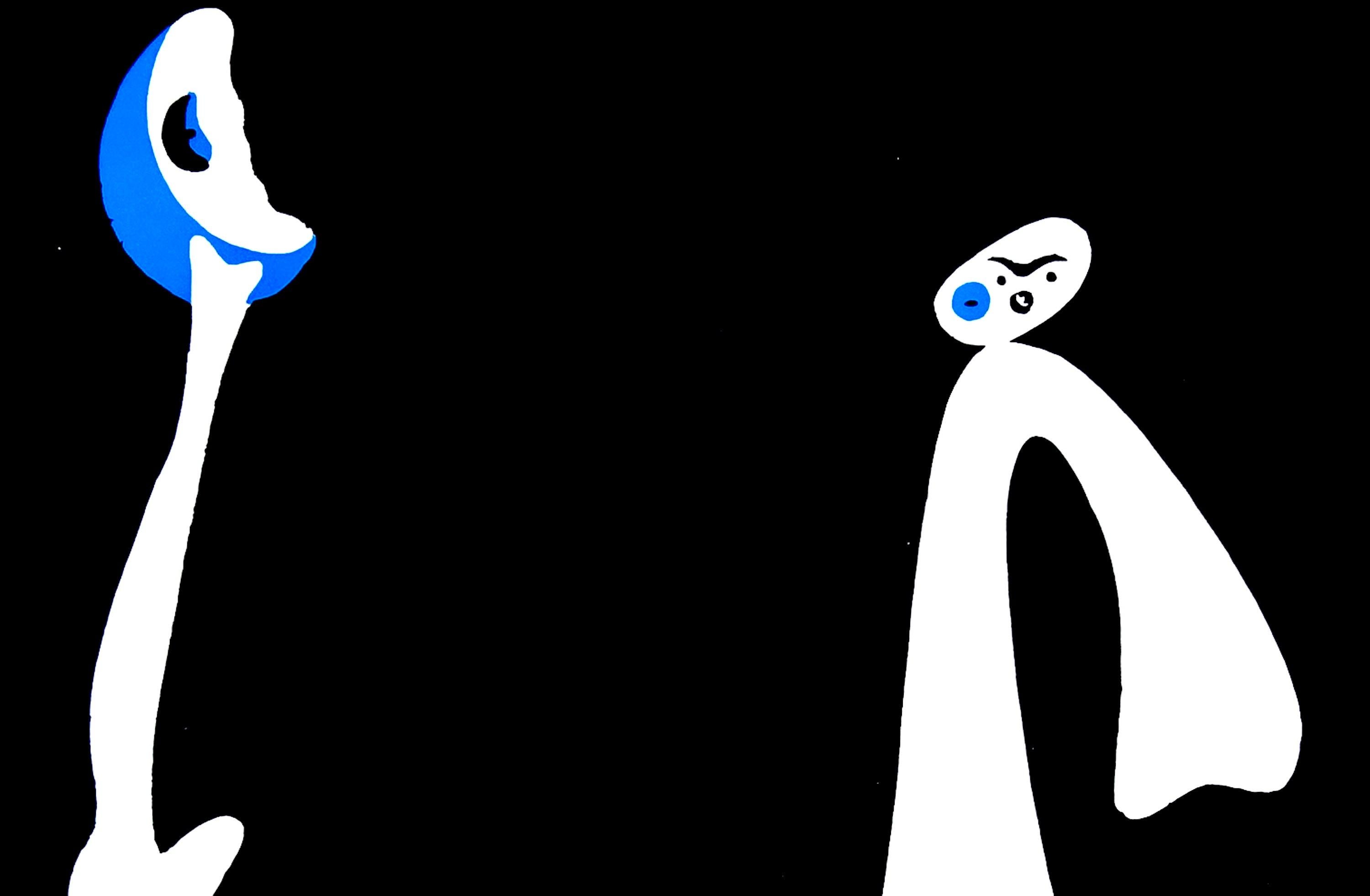 Joan Miro, Untitled I and II, from Cahiers d'art, 1934 (Schwarz), Landscape Print, von Joan Miró