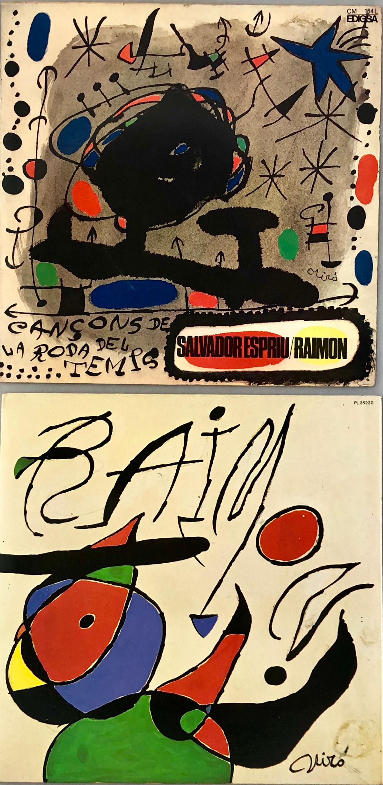 Joan Miró Vinyl Record Art (ensemble de 2) en vente 1