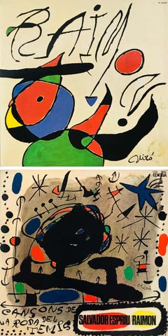 Joan Miró Vinyl Record Art (set of 2)