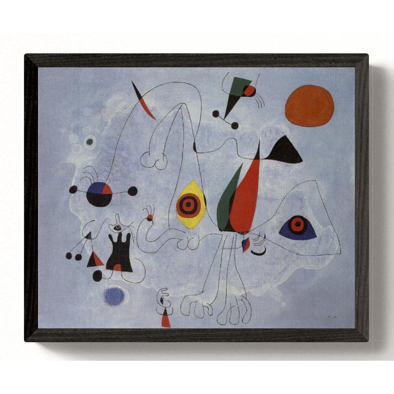 Joan Miró 'Mujer y pájaros al amanecer'