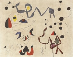 Joan Miro 'Women and Birds in the Night'