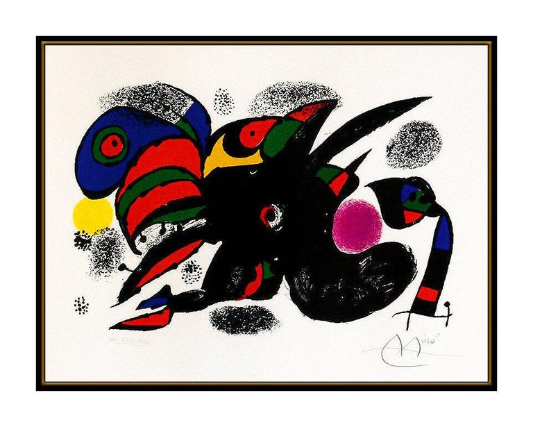 Joan Miro XXE Siecle Color Lithograph Hand Signed Abstract Animal Modern Artwork - Print by Joan Miró