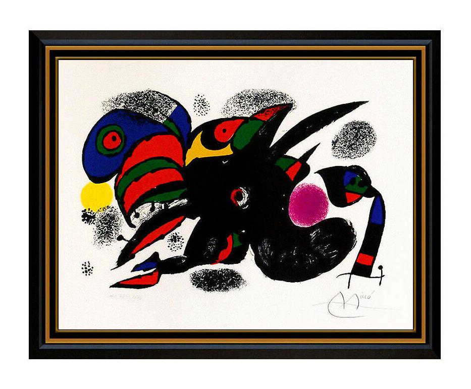 Joan Miró Animal Print - Joan Miro XXE Siecle Color Lithograph Hand Signed Abstract Animal Modern Artwork
