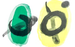 Joan Miro, Gelb und Grün, aus Derriere le Miroir, 1961