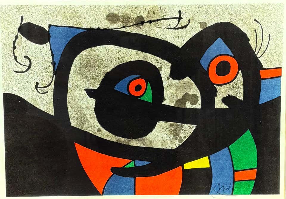 Joan Mirò(1893–1983 )-El legarto de las plumas de oro (Le lèzard aux plumes d'or