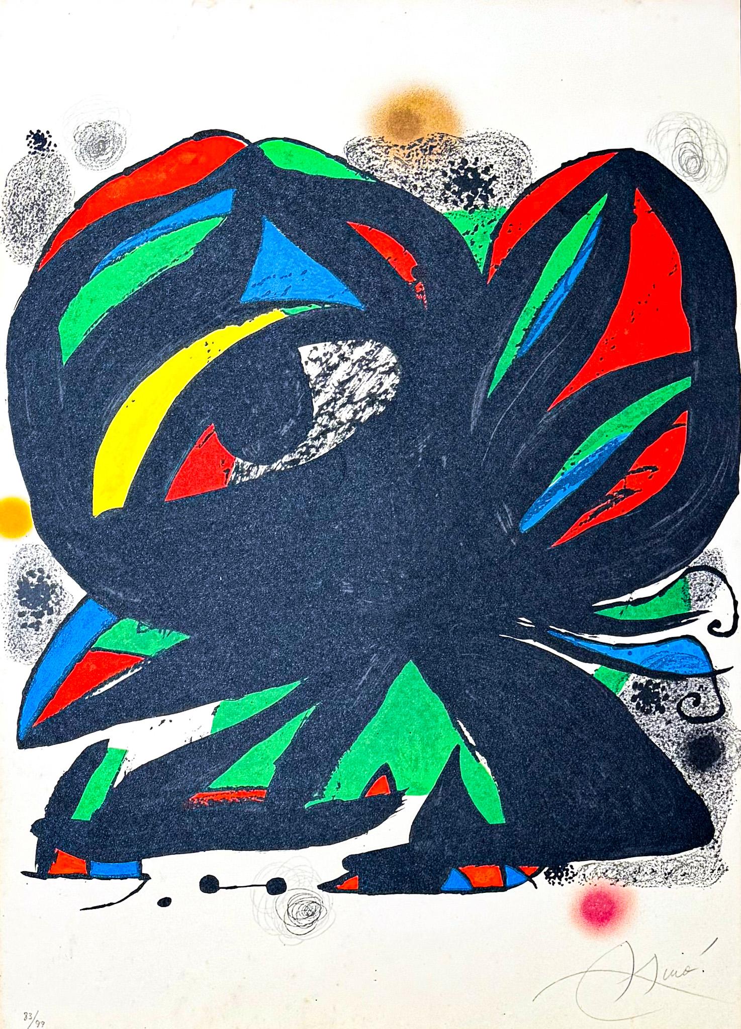 Joan Miró(1893-1983) - Fundació Joan Miró - Lithographie couleur sur papier - 1975