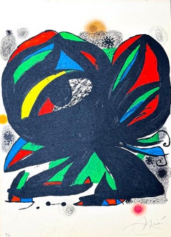 Joan Miró(1893-1983) - Fundació Joan Miró - Lithographie couleur sur papier - 1975