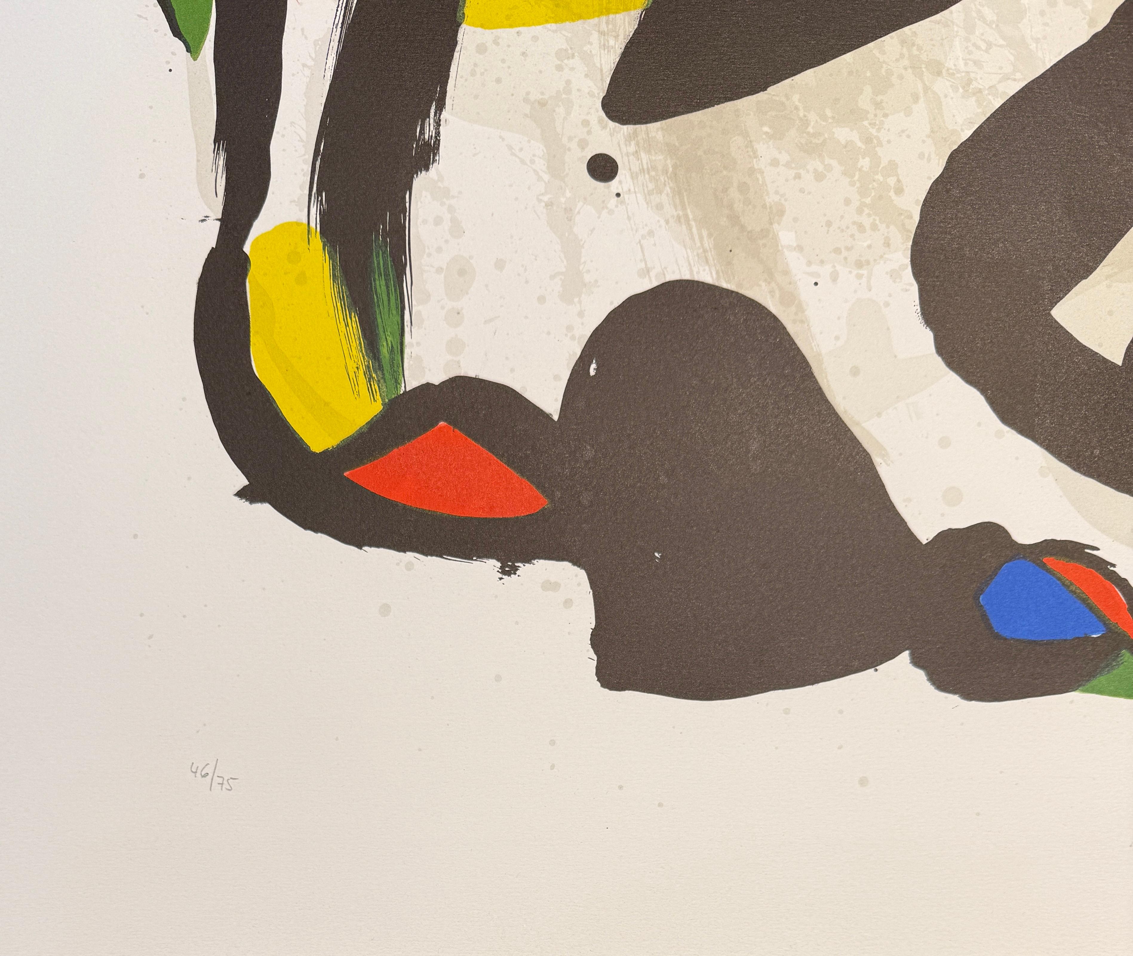 Joan Mirò(1893-1983) - Miró Milano - Color Lithograph on Arches paper - 1981 For Sale 1