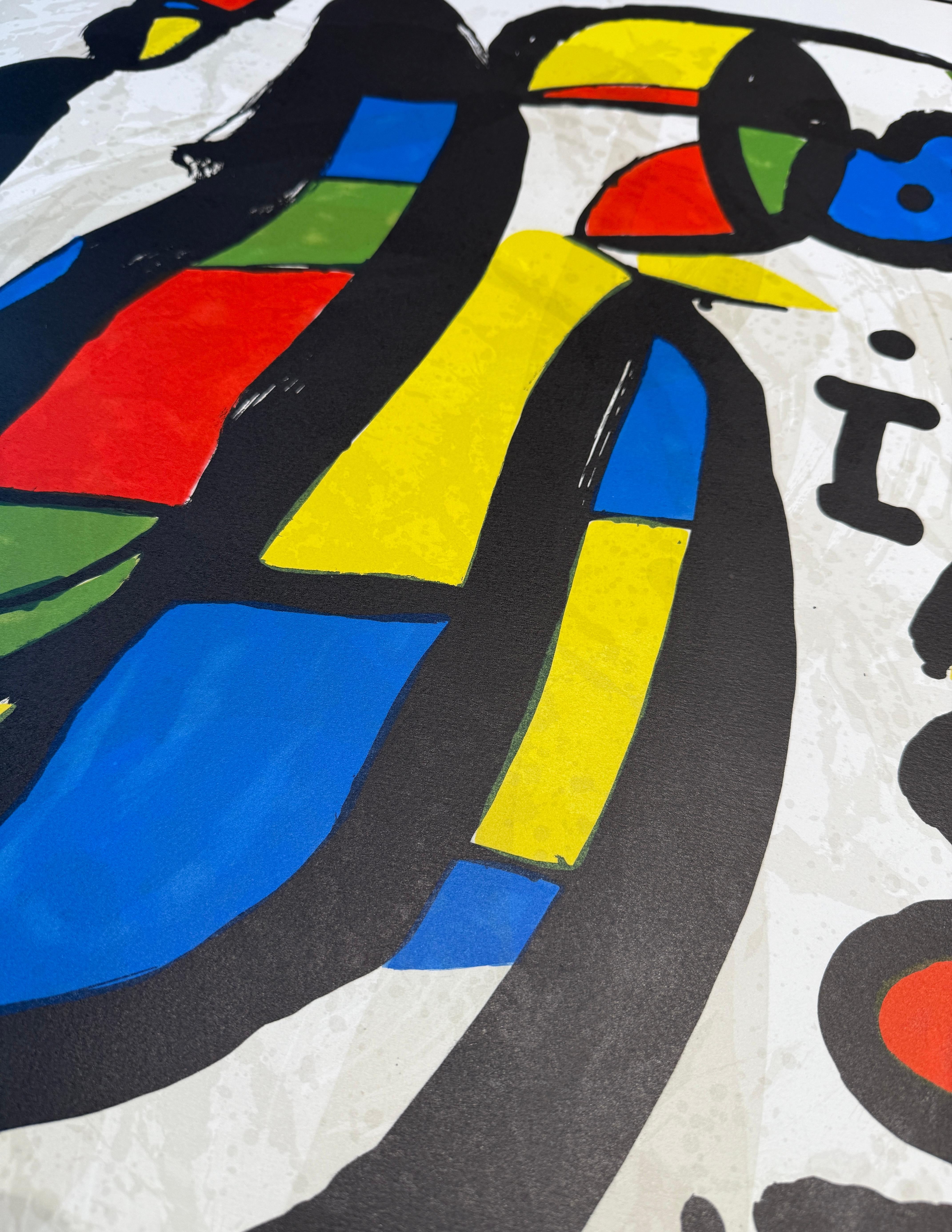 Joan Mirò(1893-1983) - Miró Milano - Color Lithograph on Arches paper - 1981 For Sale 3