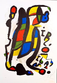 Joan Mirò(1893-1983) - Miró Milano - Color Lithograph on Arches paper - 1981