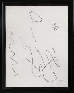 Journal d'un graveur IV, Surrealistische Kaltnadelradierung von Joan Miro
