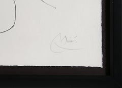 Journal d'un graveur V, Surrealist Drypoint Etching by Joan Miro