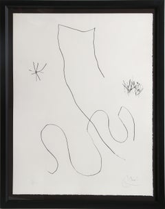 Journal d'un graveur V, Surrealist Drypoint Etching by Joan Miro