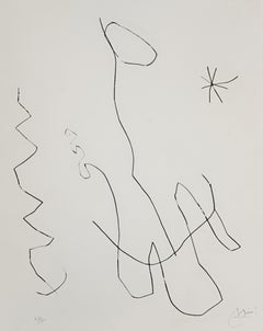 Journal D'Un Graveur - Vol. 1 Plate 11 - Original Drypoint by Joan Mirò - 1975