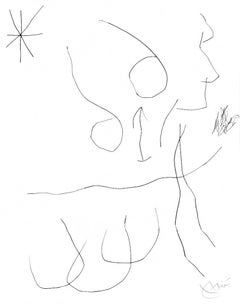 Journal D'Un Graveur - Vol. 3 Plate 8 - Original Drypoint by Joan Mirò - 1975