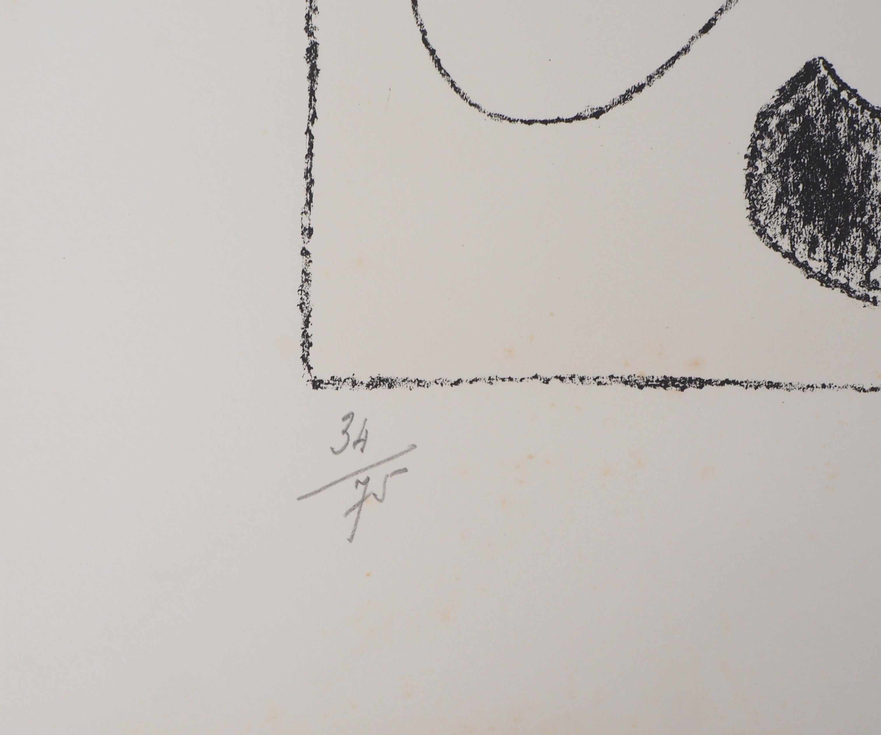 King Ubu VIII - Original lithograph, Handsigned & N° - Abstract Print by Joan Miró
