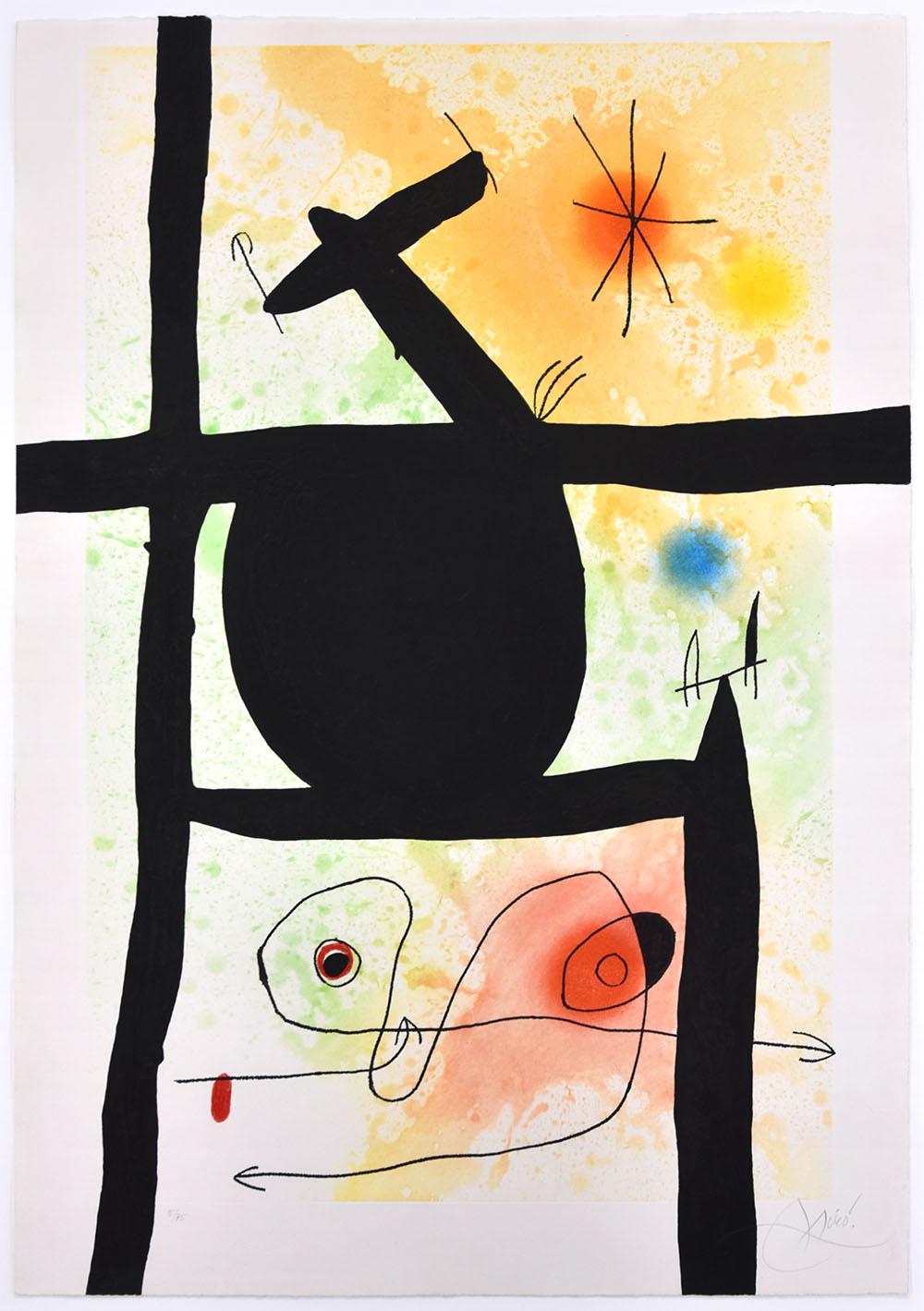 Joan Miró Figurative Print - La Calebasse (The Gourd), 1969