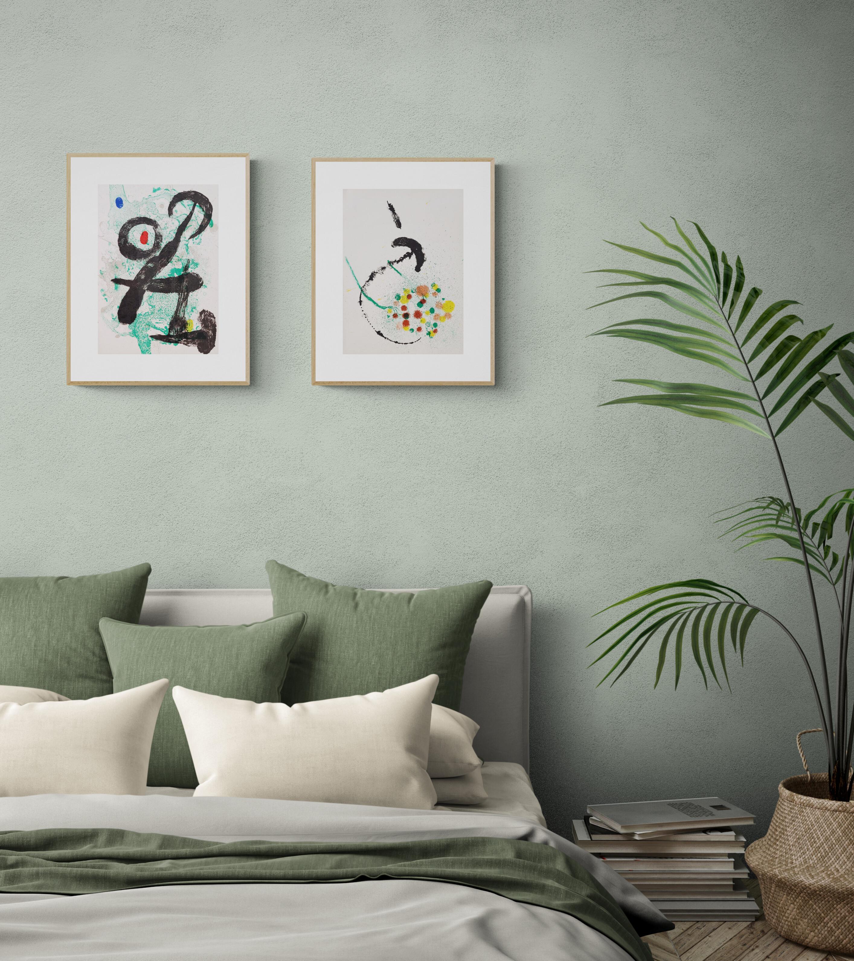 Joan Miro 
La Fille Du Jardinier (da Artigas)
Litografia originale a colori
Anno: 1963
Dimensioni: 14.5x10.5in
Edizione: 1,500 
Portafoglio: DLM 139-140
Editore: Maeght Editeur, Parigi 1963
Catalogo ragionato: Maeght, p.219
Testo aggiuntivo sul