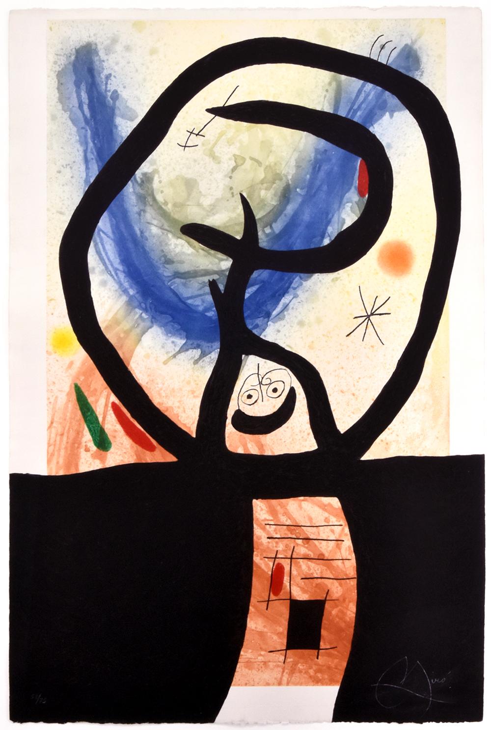 Joan Miró Abstract Print - La Fronde (The Slingshot)
