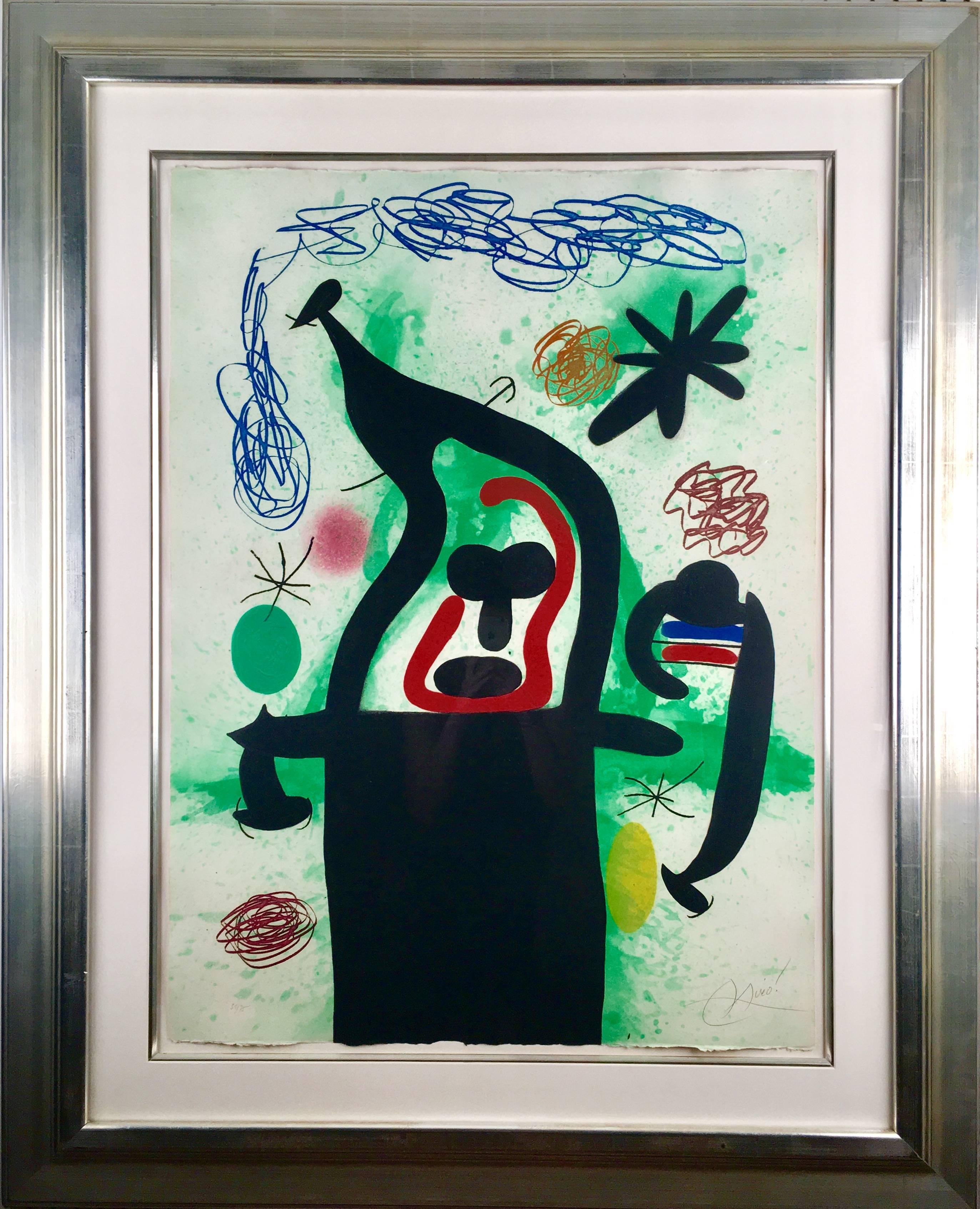 Joan Miro, La Harpie, etching - Print by Joan Miró