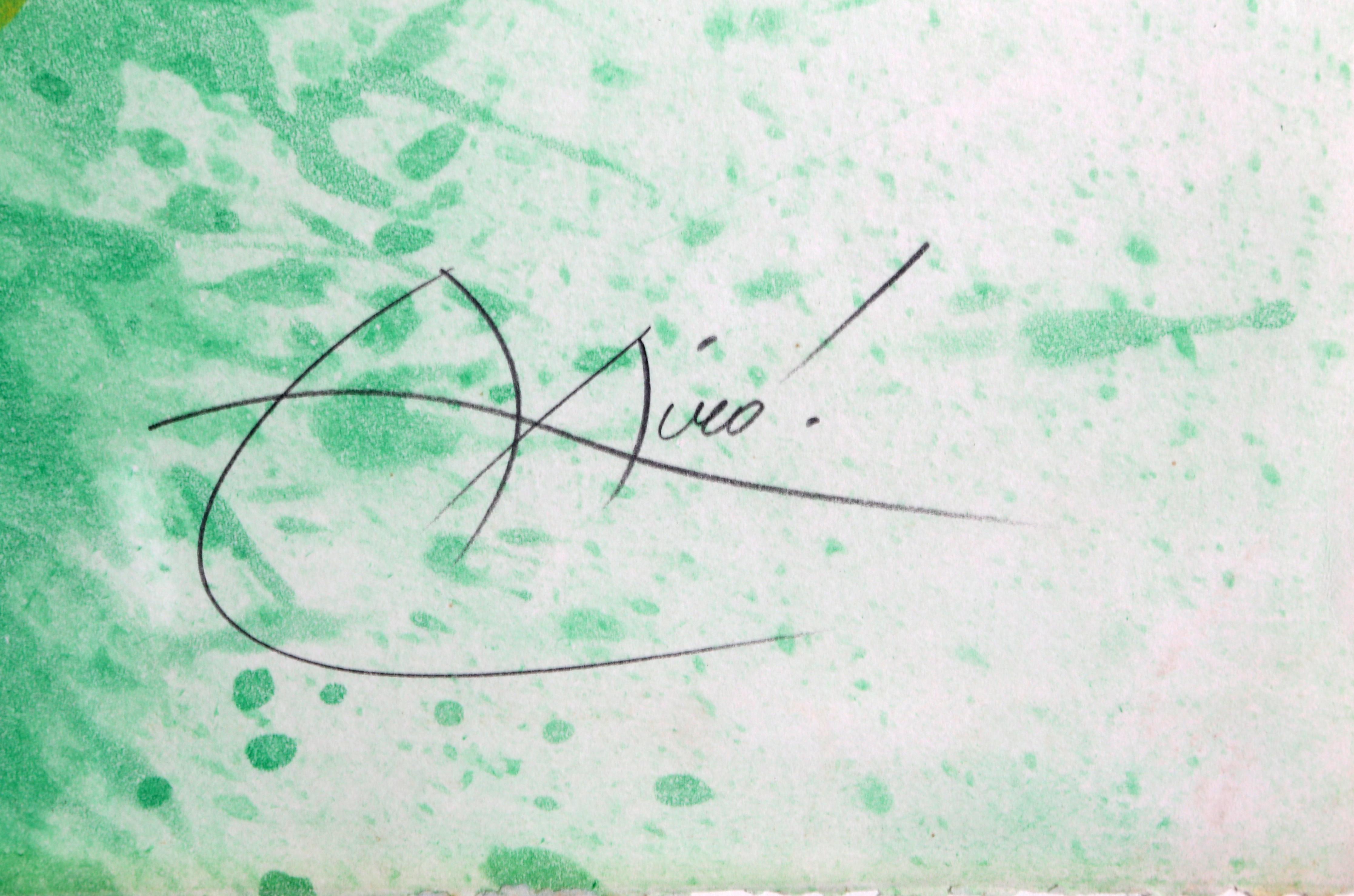 La Harpie, Hand-Signed Surrealist Aquatint Etching by Joan Miro For Sale 1