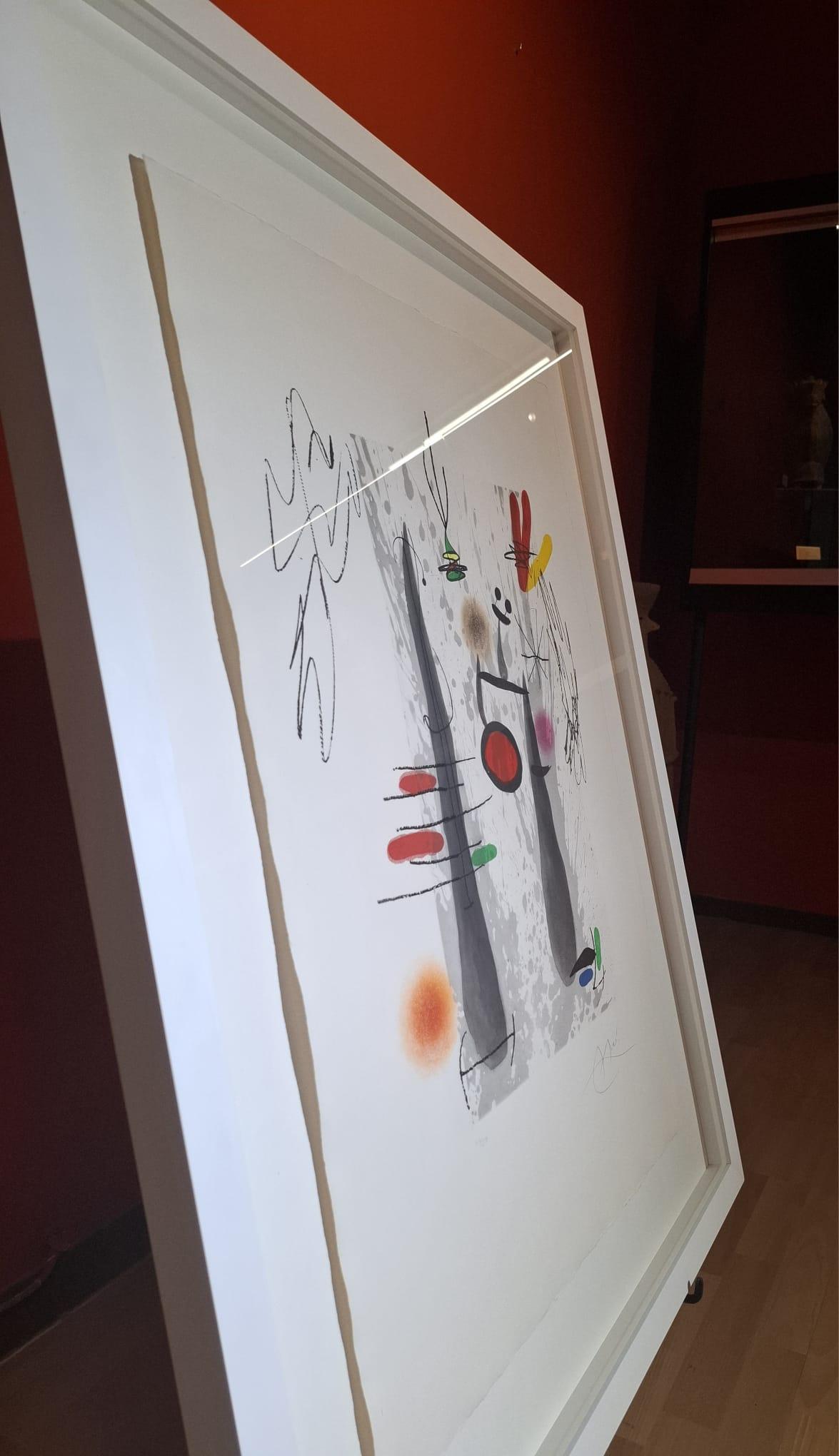 La longue et l'evaporée - Abstract Print by Joan Miró