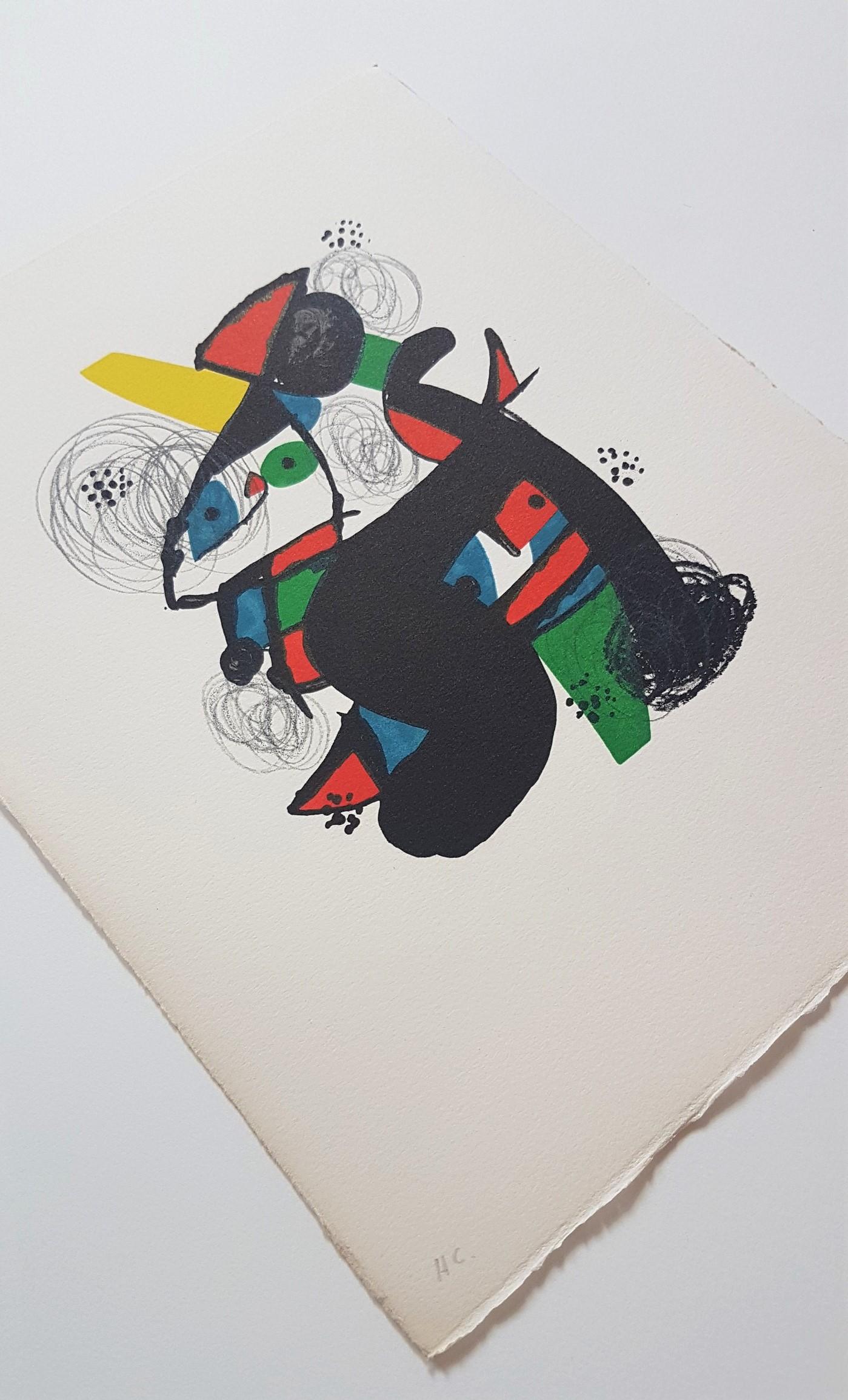 Joan Miró
La Mélodie Acide - 11
Color lithograph
Year: 1980
Edition: 1500
Artist Dry Stamp lower right, 
Annotated  