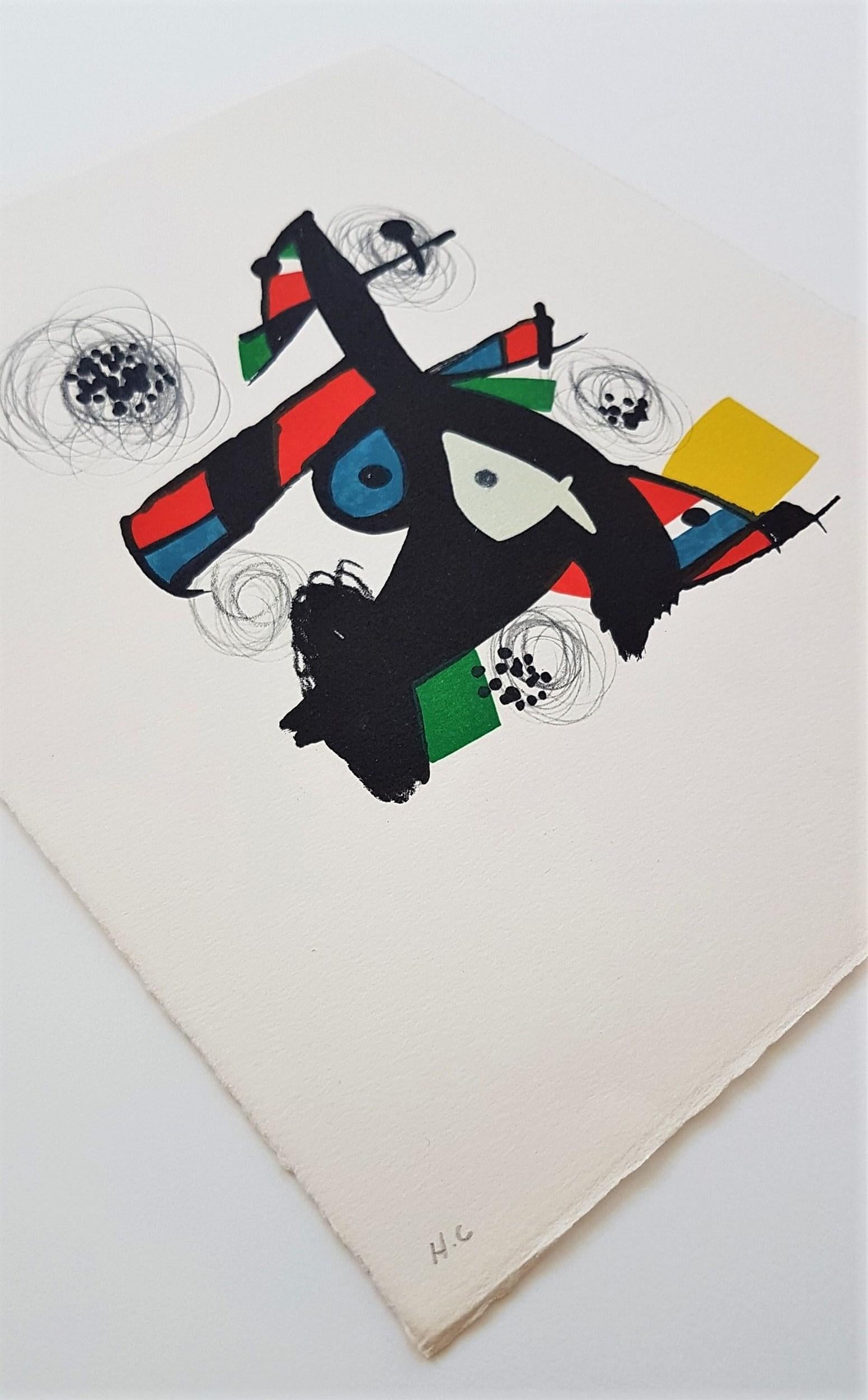 Joan Miró
La Mélodie Acide - 5
Color lithograph
Year: 1980
Edition: 1500
Artist Dry Stamp lower right, 
Annotated  