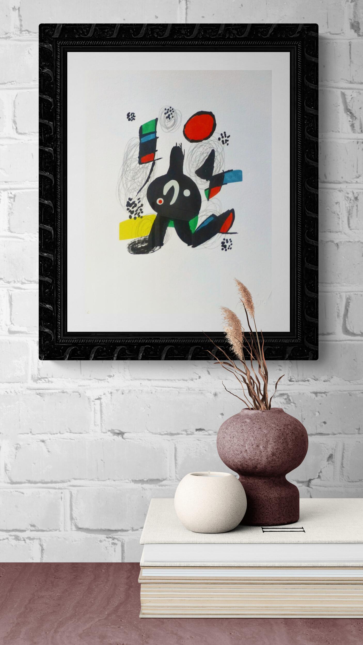 Joan Miró
La Mélodie Acide - 7
Color lithograph
Year: 1980
Edition: 1500
Artist Dry Stamp lower right, 
Annotated  
