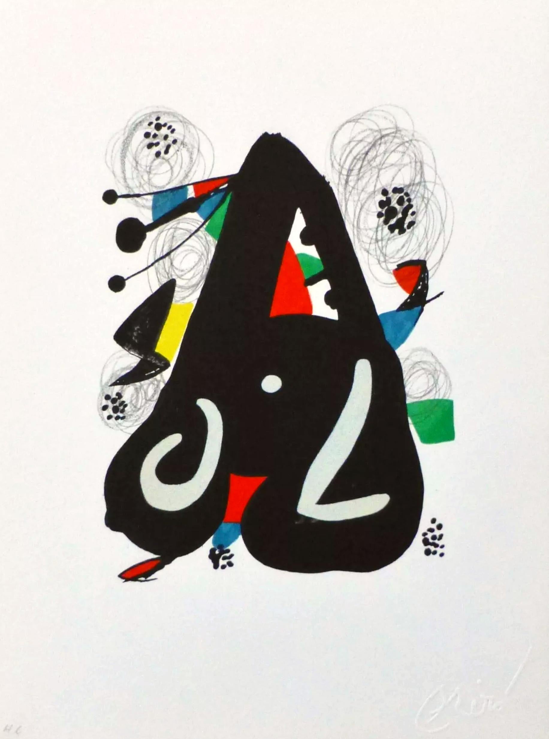 La Mélodie Acide - 9 (Surrealismus, Farbenfroh, Modern, ~26% OFF LIMITED TIME ONLY) – Print von Joan Miró