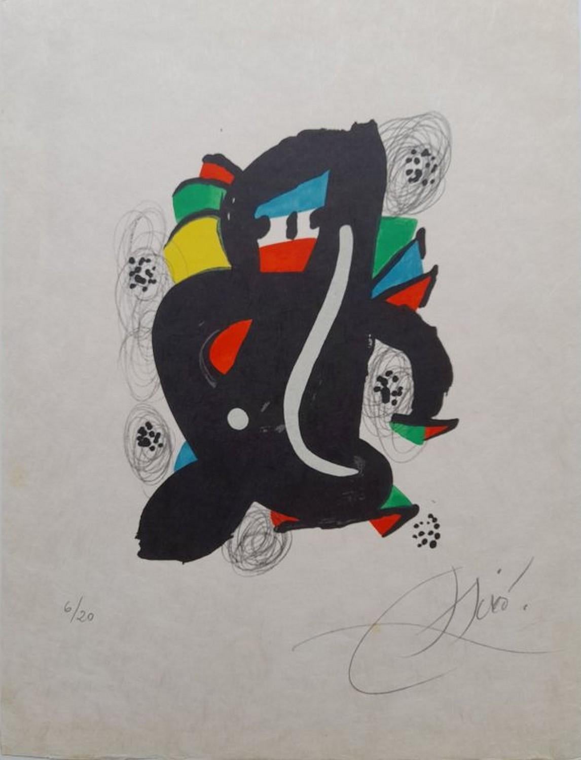 Joan Miró Abstract Print - La mélodie acide 