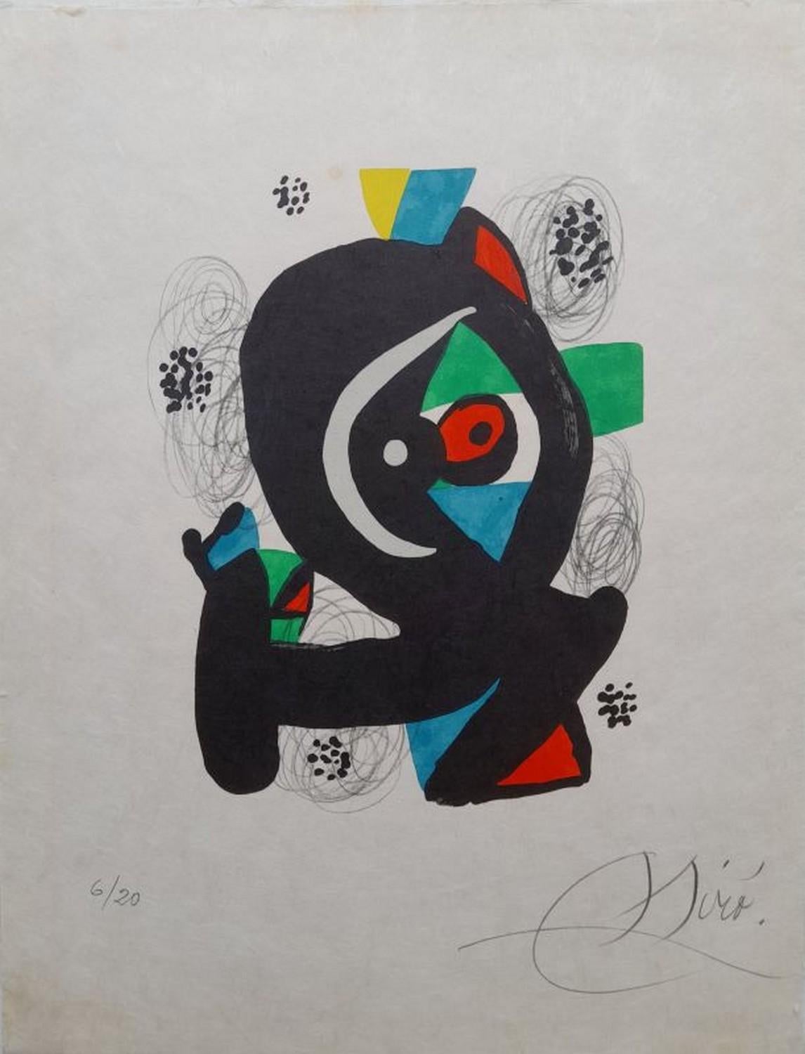 Joan Miró Abstract Print - La mélodie acide 