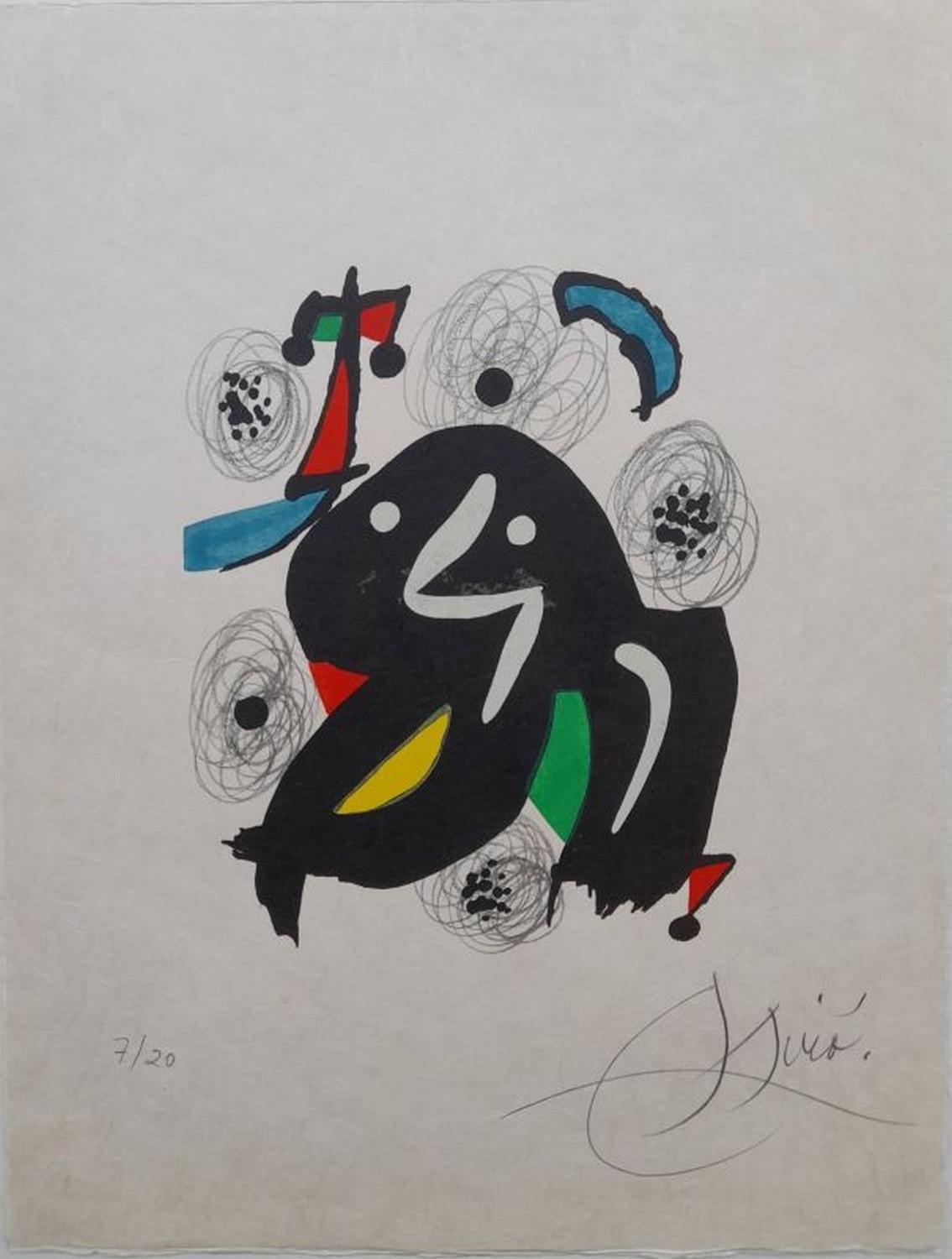 Joan Miró Abstract Print - La mélodie acide