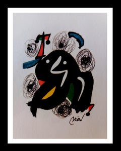 La melodie à l'acide. Peinture lithographique originale.