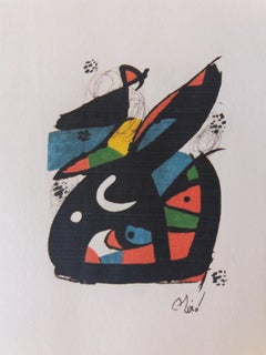 La Melodie - Peinture lithographique originale à l'acide