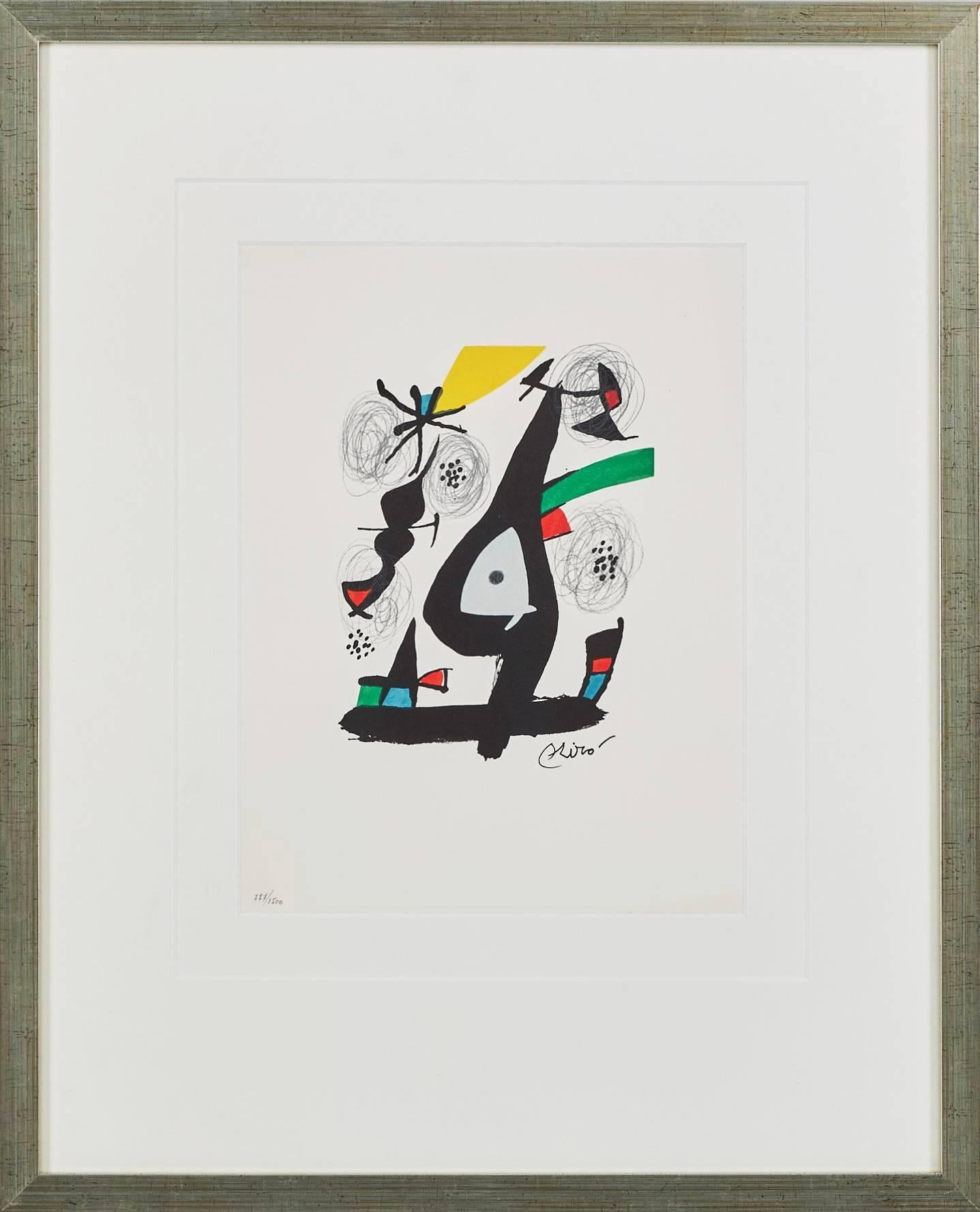 Joan Miró Print - La Mélodie Acide, Planche I