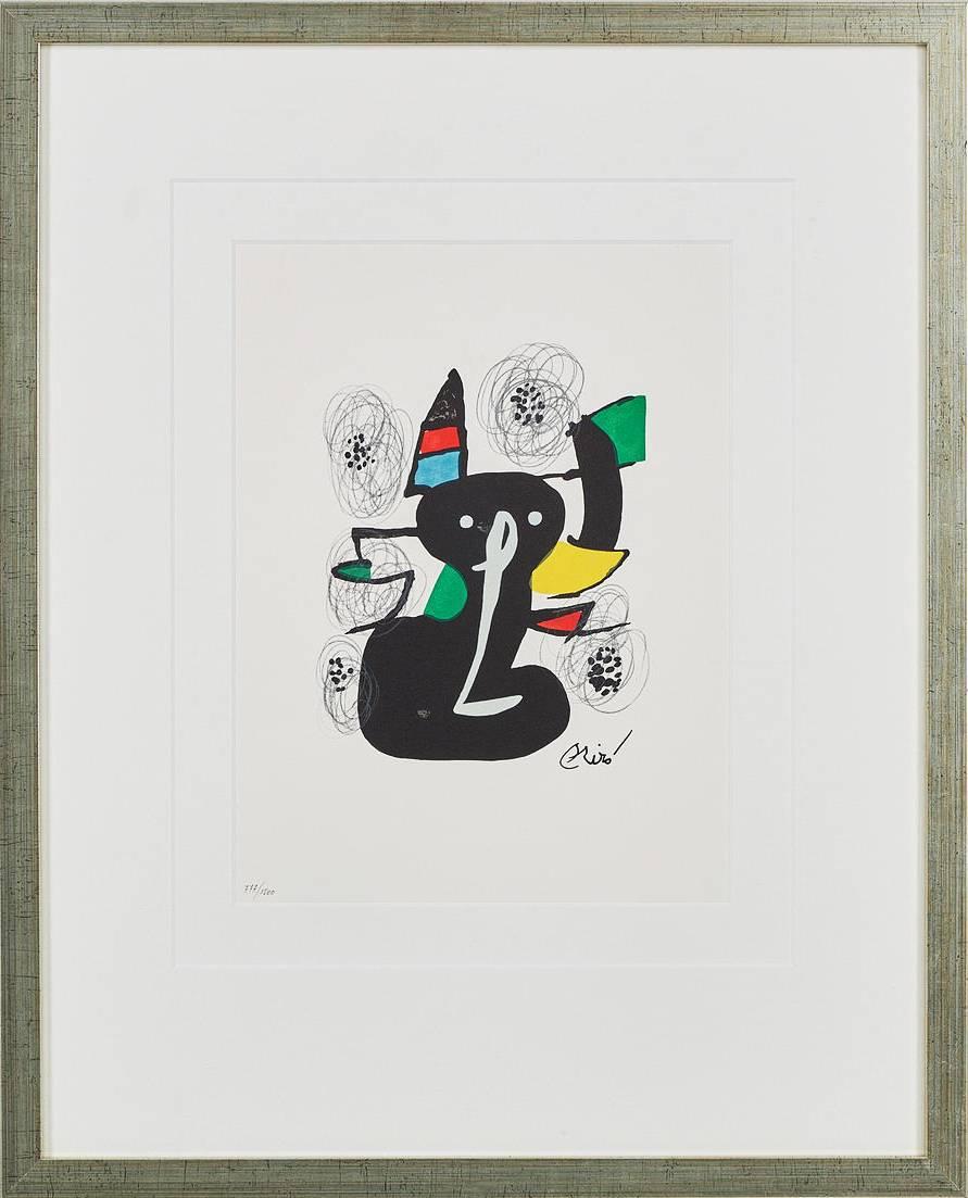 Joan Miró Print - La Mélodie Acide, Planche III